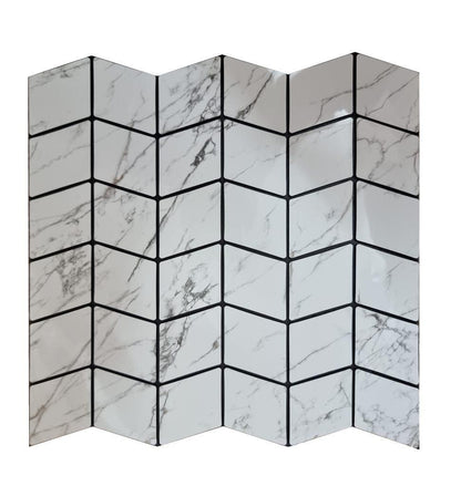 Self-Adhesive Waterproof Glass Mirrors Mosaic Tiles Sticker Diamond Pattern for Craft, Wall, and Home Decor